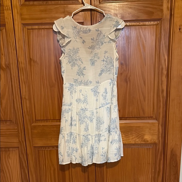 Altar'd State Blue and White Floral Mini Dress - Picture 2 of 3